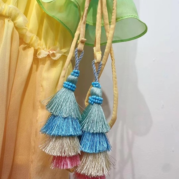 Rainbow Ombré Chiffon Coverup Duster RESTOCKED🎉 - Picture 13 of 16